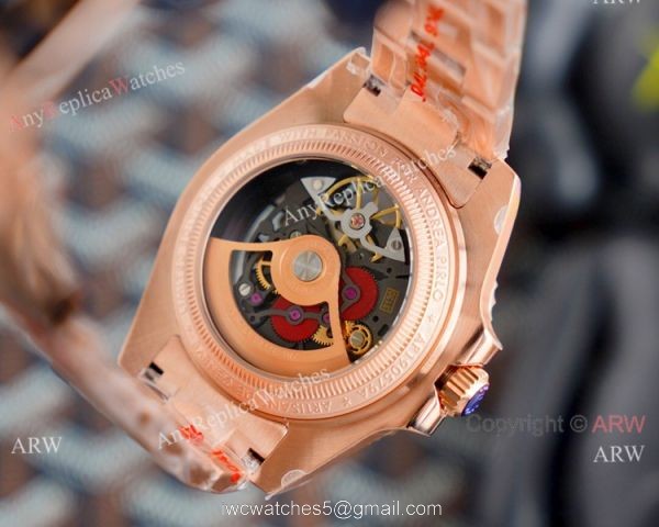 2020 New! Rolex Submariner Andrea Pirlo Rose Gold Skeleton Watch 6