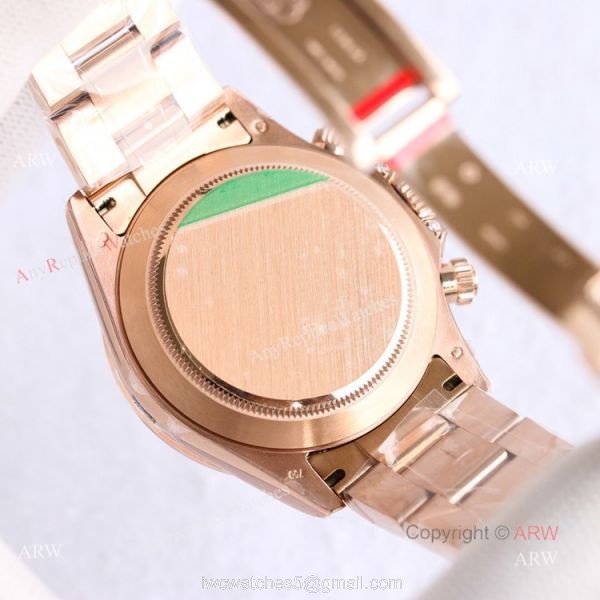 Best Replica Rolex Rose Gold Rainbow Daytona Swiss 7750 Automatic Watch For Men 6