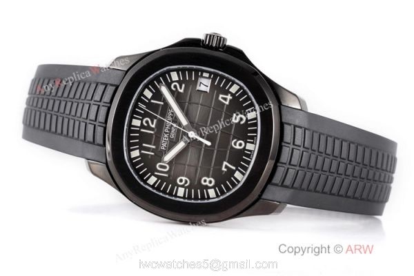 Swiss 1:1 Patek Philippe Aquanaut Series Watch DLC Carbon Case Swiss Cal324 6