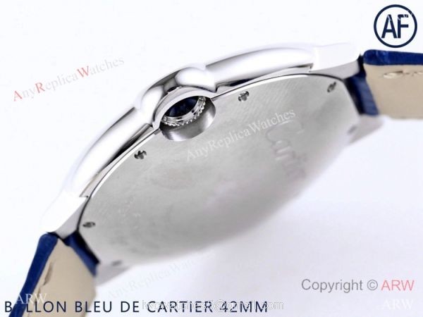 AF Swiss Grade Copy Cartier Ballon Bleu Watch 42mm Blue Dial 6