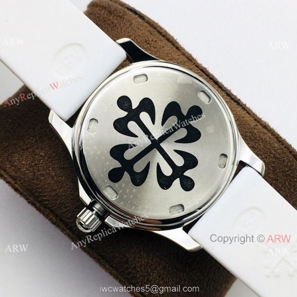 PFF Factory Patek Aquanaut Luce Quartz Watch Diamond Bezel Rubber Strap 6