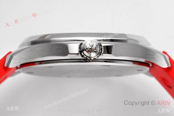 PPF Swiss Copy Patek Philippe Aquanaut Luce Quartz Watch Red Dial 6