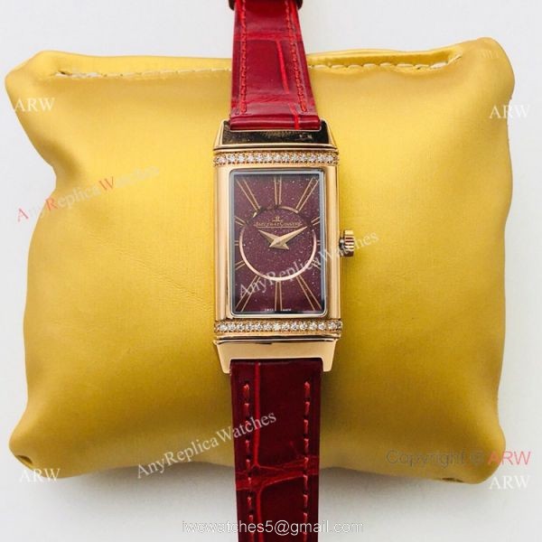 Swiss Copy Jaeger-LeCoultre Reverso One Duetto Rose Gold Diamond Watch Lady 20mm 6