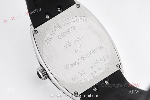 New V32 Franck Muller Vanguard Women Watch Replia with Black Leather Band 6