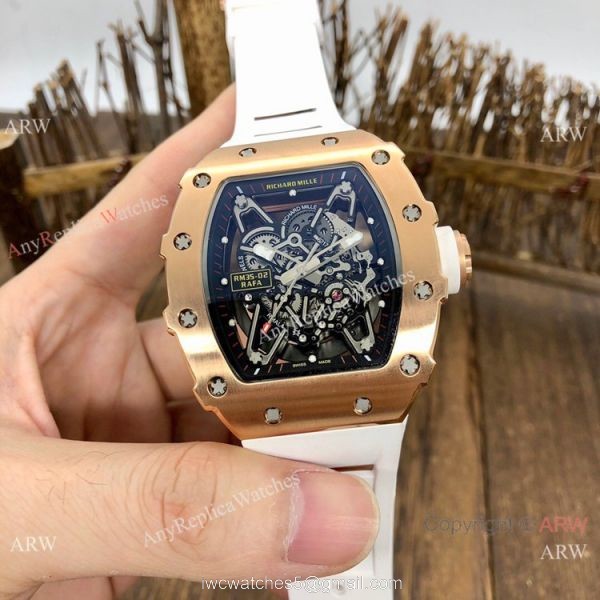 Best Quality Richard Mille rm 35-02 Rafael Nadal Copy Watches Rose Gold 6