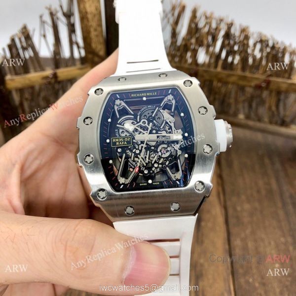 Best Quality Replica RM35-02 Rafael Nadal Mens Watches SS Orange Rubber 6