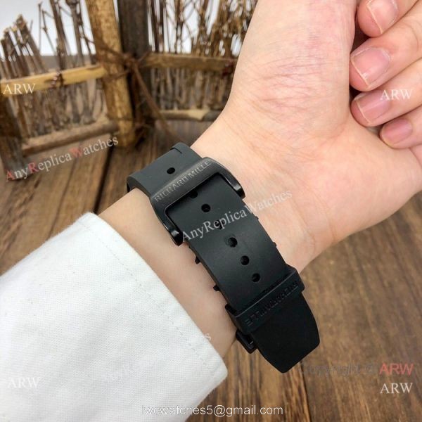 AAA Copy Richard Mille Bubba Watson RM38-01 Watch All Black Diamond 6