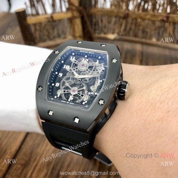Swiss Quality Copy Richard Mille RM17-01 Black Ceramic Watches 6