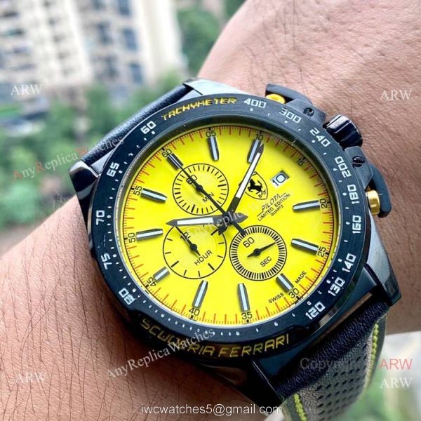 High Quality Copy Ferrari Pilota Chronograph watches 6
