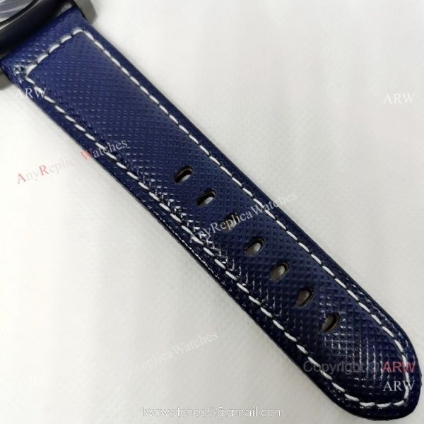 New! Copy Panerai Luminor Marina Fibratech PAM 1663 Watch Carbotech Blue Dial 6