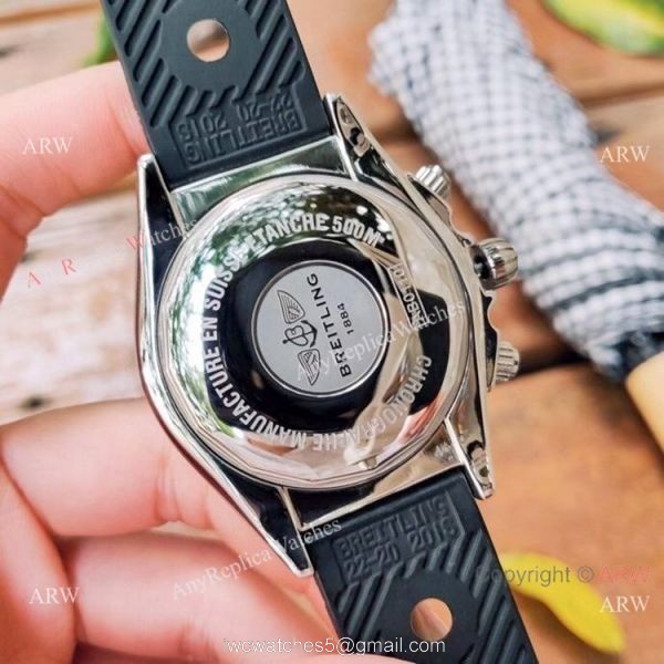 New Copy Breitling Chronometer Chronomat B01 Watches Brown Leather Strap 6