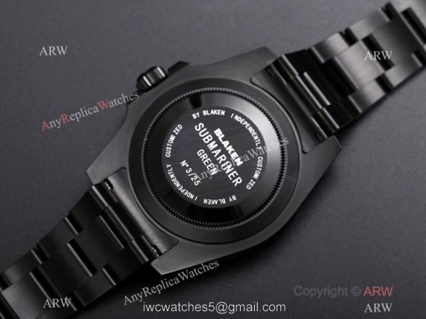 V6 Factory 1:1 Swiss Replica Rolex BLAKEN Submariner Watch Swiss 3135 Movement 6