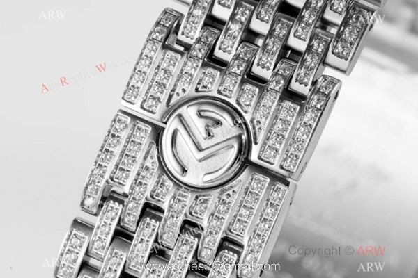New! Swiss Replica Franck Muller Long Island Iced Out Watch Quartz Movement 6