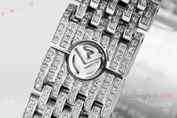 New! Iced Out Franck Muller Long Island Replica Watch Swiss Quartz 6
