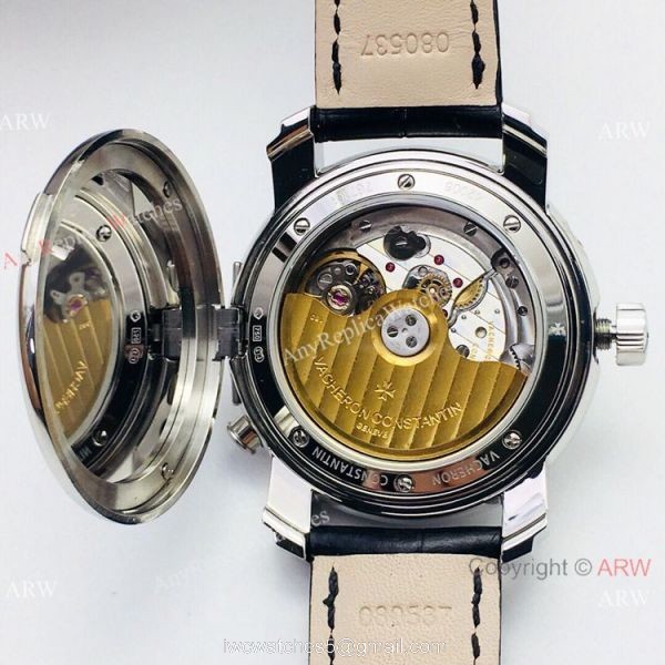 AAA Swiss Replica Vacheron Constantin Malte Dual Time Regulateur Chronometer Men Watch White Dial 6