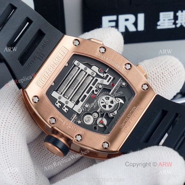 Sexy Time Richard Mille RM69 Rose Gold Tourbillon Erotic Automatic Watch Replica 6