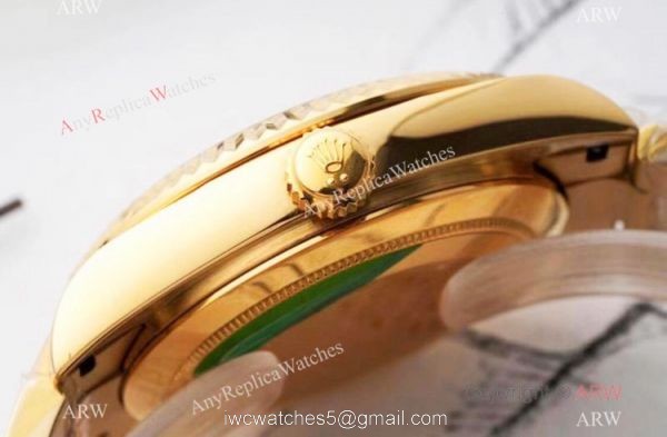 Swiss Grade 1 Copy Rolex Sky-Dweller Yellow Gold 42mm Watch 9001 Movement 6