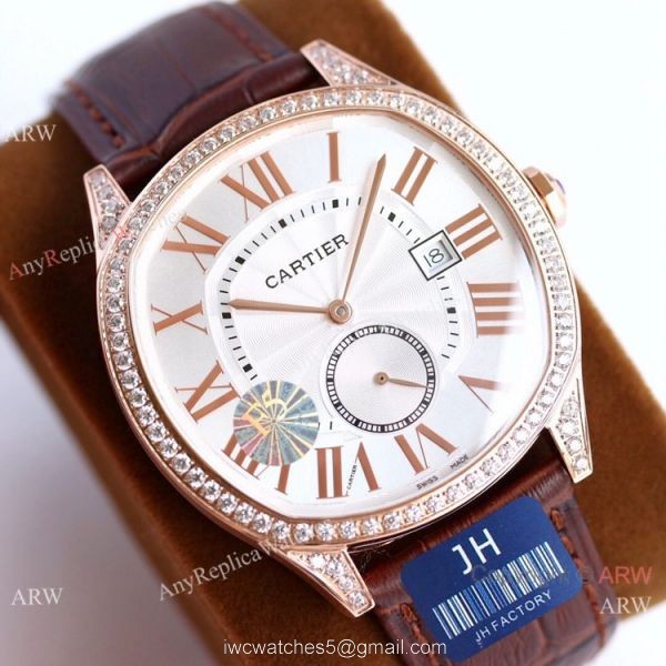 JH Factory Swiss Cartier Drive De Watches Rhodium Dial 6