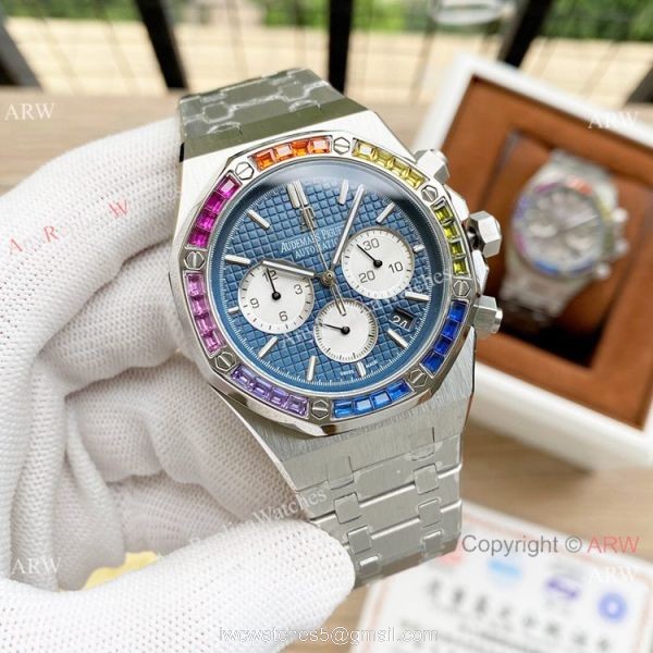 Fashion Style Audemars Piguet Royal Oak Rainbow Copy Watches 6