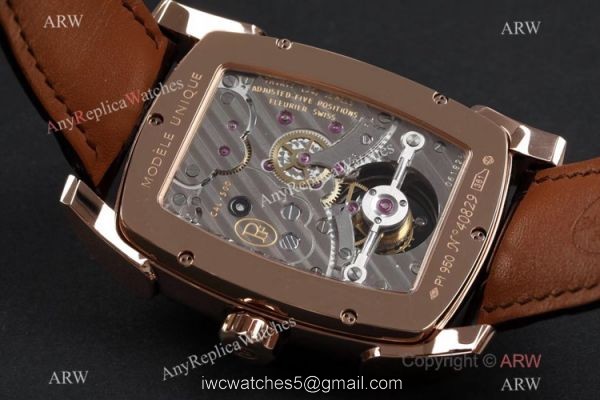 AAA Swiss Replica Parmigiani Fleurier Kalpagraphe Watch Rose Gold Tourbillon Dial 6