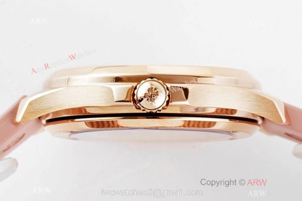 PPF Factory Patek Philippe Aquanaut Cal.324 Watch Copy Rose Gold and Pink 6