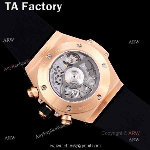 Hublot Diamond Watch Men Swiss Quality Replica Hublot Unico Big Bang Rose Gold Diamonds 6