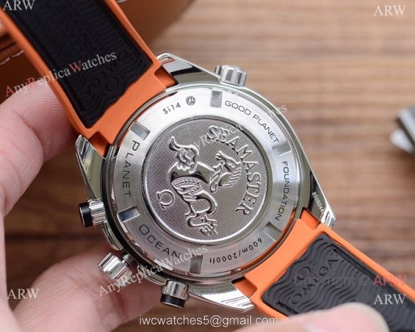 Best Copy Omega Planet Ocean 600m Chronograph Watches Gray Dial 6