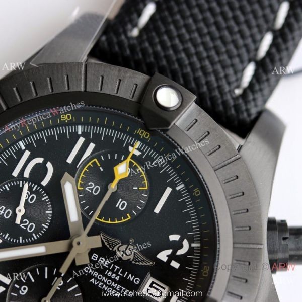 (GF) New Breitling Avenger Chronograph 45 Night Mission DLC Titanium Watch Asia 7750 Replica 6