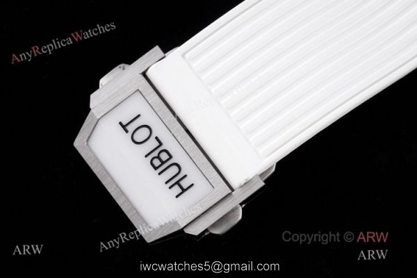 (HB) Best Hublot Big Bang Unico White Ceramic White Rubber Strap Replica Watch 6
