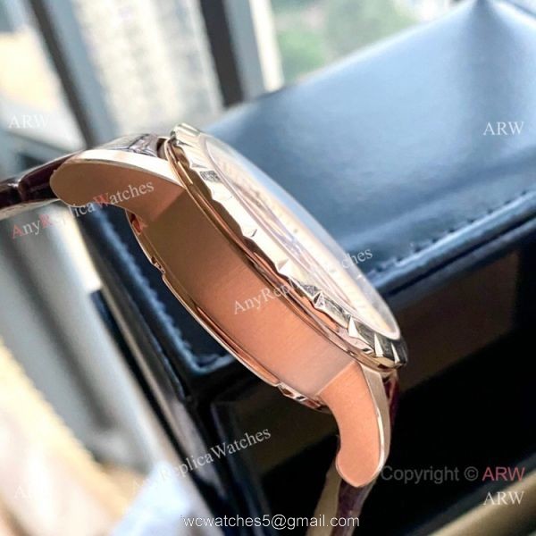New Copy Roger Dubuis Excalibur 46mm Watch Rose Gold Black Hollow Dial 6