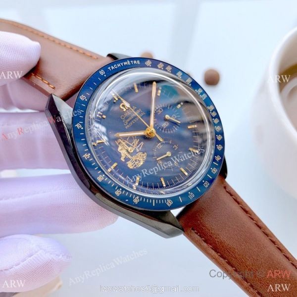 Buy Replica Omega Apollo 11 Men Watch Black Case 42mm 6