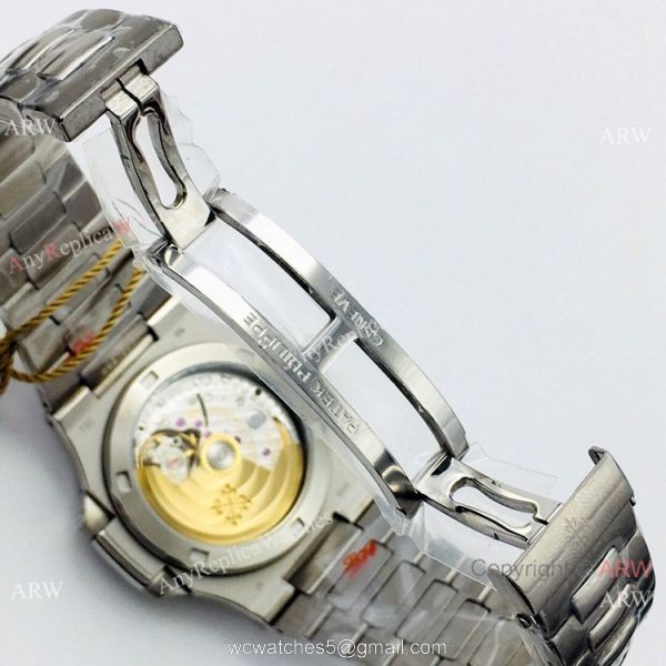 PFF Factory Replica Patek Philippe Nautilus Watch New Onyx Face 6