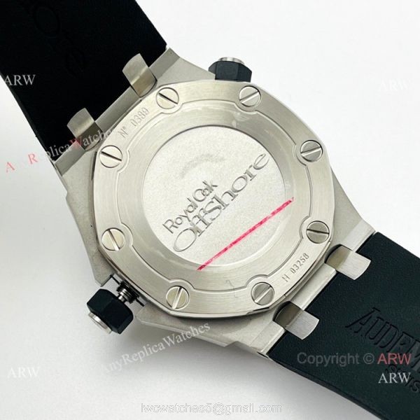 JF Factory Replica Audemars Piguet Divers Swiss 3120 Watch Silver and Black 6