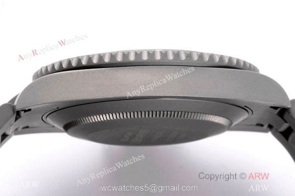 IPK Best 1:1 Replica Rolex Blaken Submariner Watch Carbon Case 6