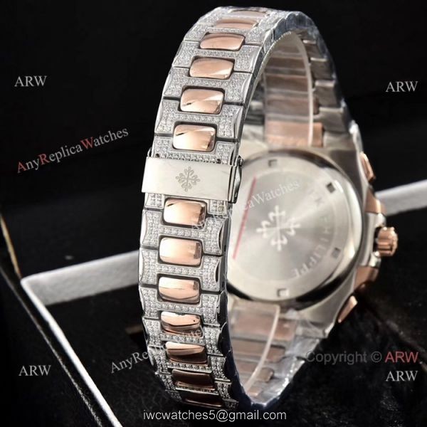 AAA Quality Patek Philippe Nautilus Chronograph Watches Diamond Band 6