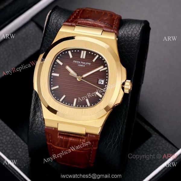 Best Copy Patek Philippe Nautilus 40mm Watches Gold and Black 6