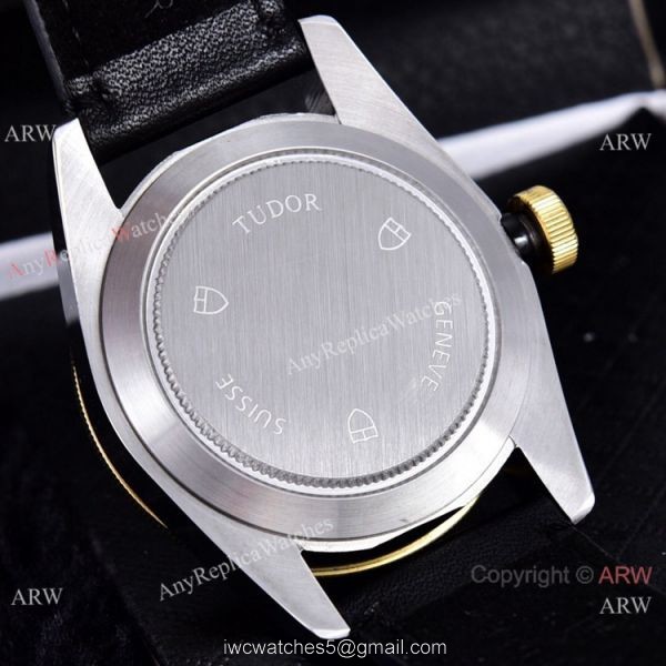 Clone Tudor Heritage Black Bay Watches Two Tone Leather Strap 6