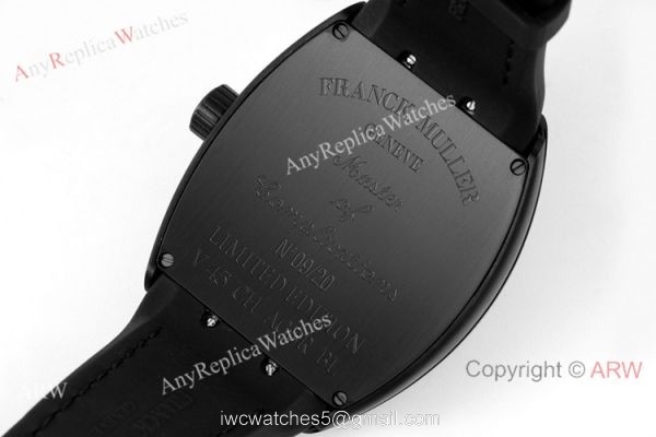 ABF Swiss Grade Franck Muller Vanguard V45 CRAZY HOUR Watch All Black 6
