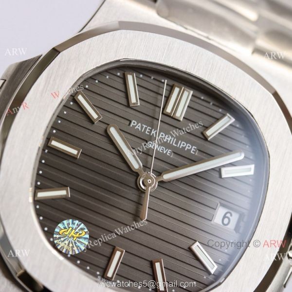 Swiss Grade Patek Philippe Nautilus PPF Factory Cal.324 Watch Stainless Steel Gray Dial 40mm 6