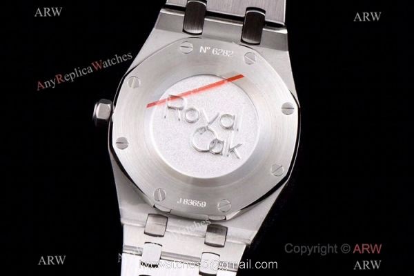JF Swiss Copy Audemars Piguet Lady Royal Oak Watch White Dial Diamond Bezel 33mm 6