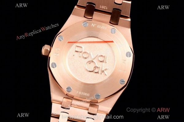 JF Audemars Piguet Lady Royal Oak Copy Watch Rose Gold White Dial 33mm 6