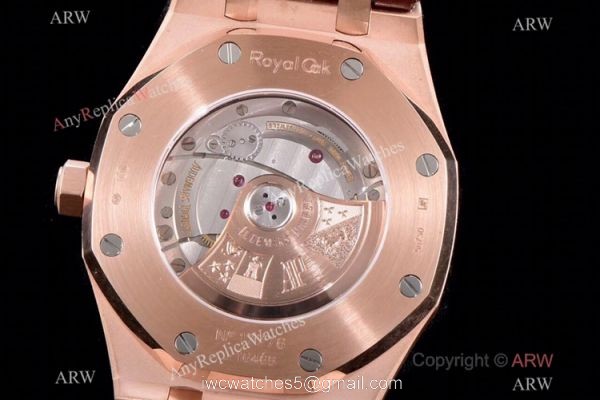 Grade 1A Copy Audemars Piguet Royal Oak JF v5 Cal.3120 Rose Gold Black Dial Watch 41mm 6
