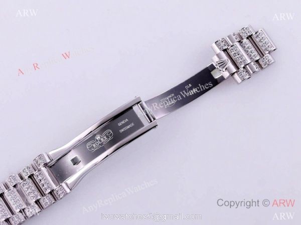 Best Replica Rolex New Oyster Perpetual Pearlmaster 39 Watch Silver Diamonds 6