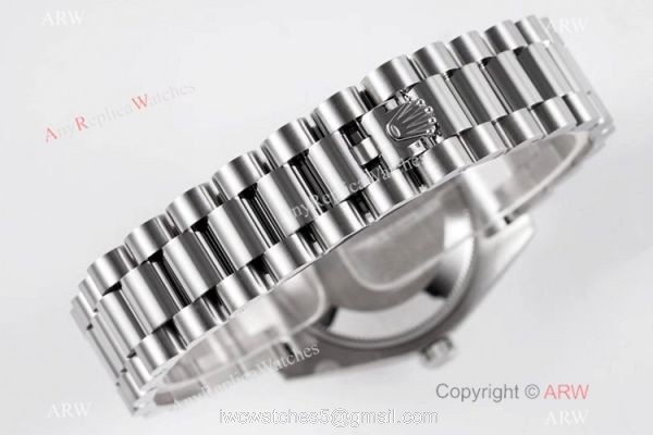 Swiss Clone Rolex Datejust Presidential 31mm Watch Stainless Steel Black Face 6