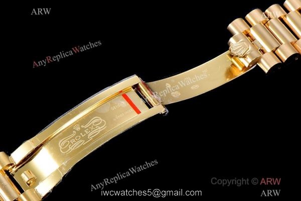 (GM Factory) Swiss 2836-2 Rolex Day-Date White Roman Watch 40mm AAA Copy 6
