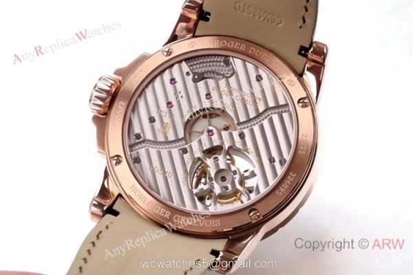 Swiss Copy Roger Dubuis Excalibur Tourbillon RDDBEX0216 Watch Rose Gold 6