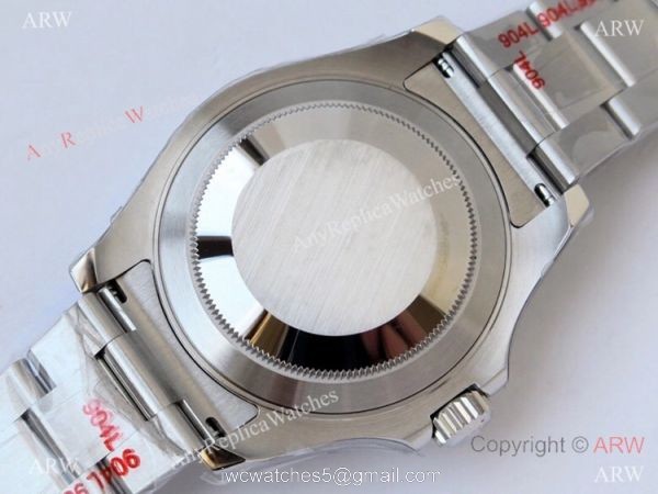 (ROF) 1-1 Best Replica Rolex Yacht-Master Gray Dial Diamond Custom Luxury watches 6