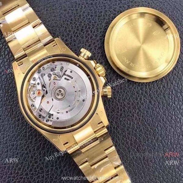 Rolex Daytona Noob Factory Cal4130 1:1 Best Edition Yellow Gold Diamond Custom Luxury watches 6
