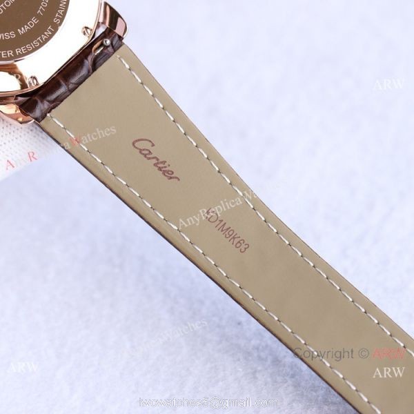 TW Swiss Relica Cartier Ronde Solo de Cartier Iced Out Watch Full Diamond Dial Roman Markers 6