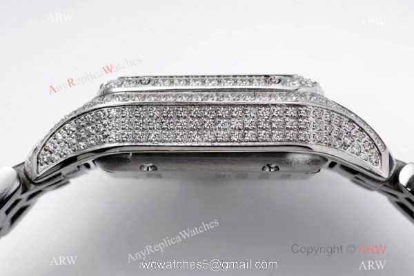 AC Factory Swiss Copy Panthere De Cartier Watch Iced Out Cartier 6